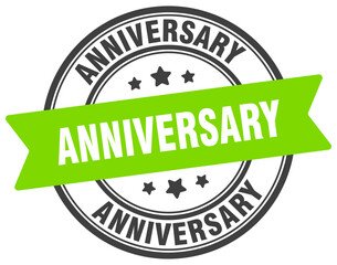 anniversary stamp. anniversary label on transparent background. round sign