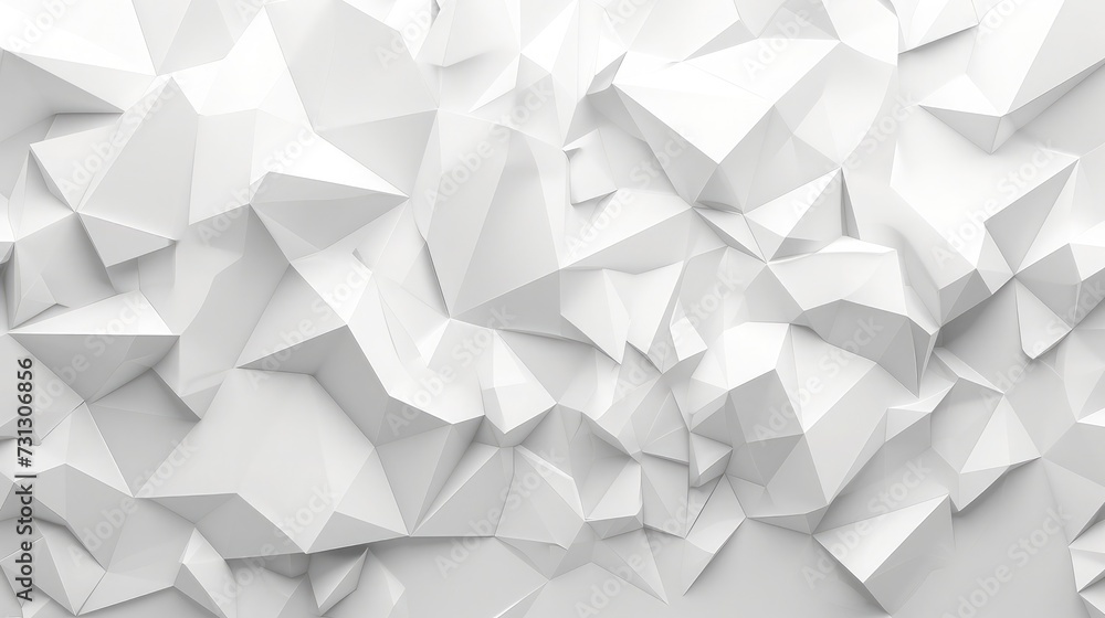 Poster abstract background of polygons on white background.