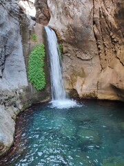 Naklejka premium waterfall in the mountains