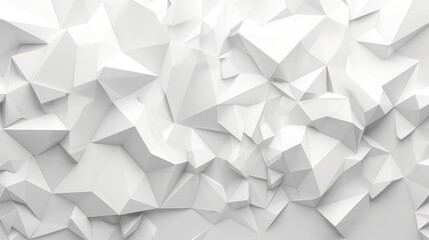 Abstract background of polygons on white background.