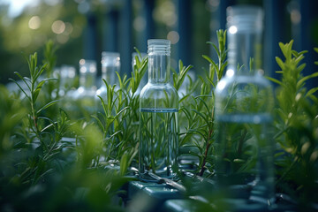 Progressive green chemistry approaches developing eco-friendly alternatives to traditional chemical processes. Concept of sustainable chemistry. Generative Ai.