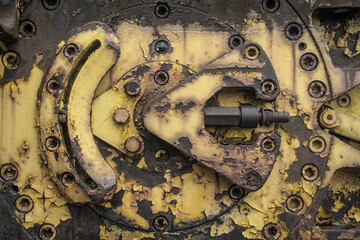Detail of a mining industry transmisson gearbox.
