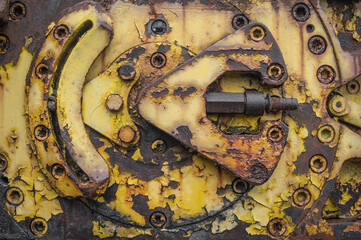 Detail of a mining industry transmisson gearbox.