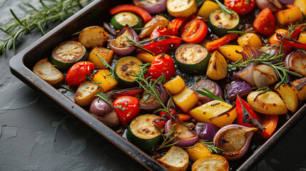 grilled vegetables on a grill