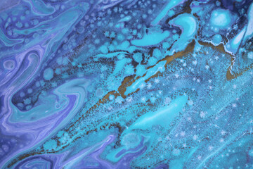 Acrylic pour flow painting colors blots. Marble texture. Abstract background.