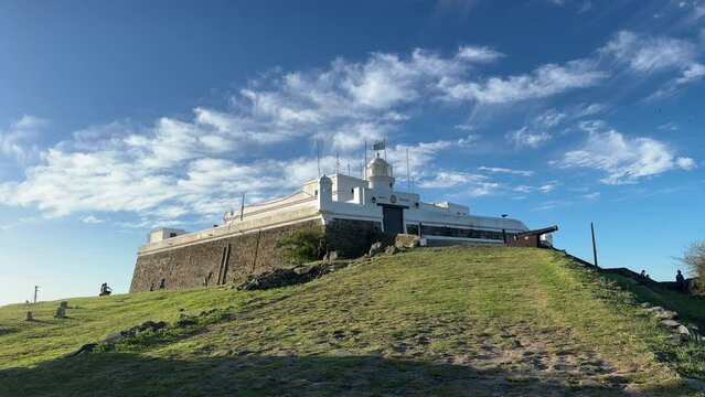 "Cerro de Montevideo General Artigas Fortress" in Montevideo, Uruguay, in the afternoon.