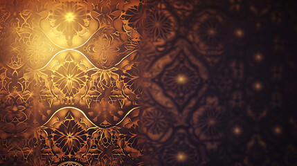 Islamic background, Traditional lantern light lamp Islamic Decoration concept image