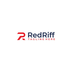 Fototapeta na wymiar initial letter r tech logo design