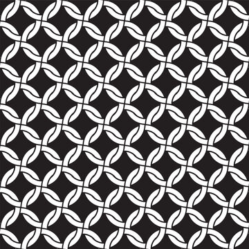 Seamless interlinking circle pattern background