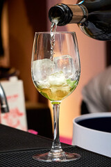 Drink at the special event. Party show at the night club