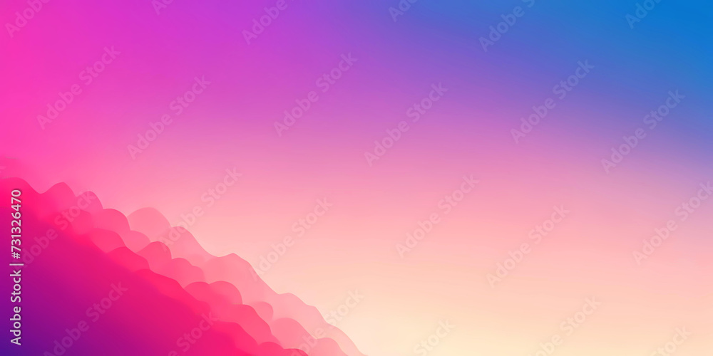 Poster sunset hues digital waves background digital abstract waves with a gradient of sunset hues, ideal fo
