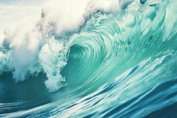 Blue ocean wave background. 
