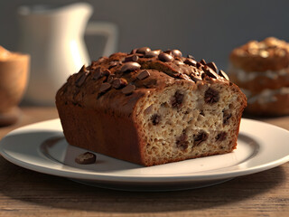  nutty choclate breakfast bread is a rich chocolate flavor and a hint of nuttiness, this breakfast bread is perfect for satisfying your sweet tooth in the morning.