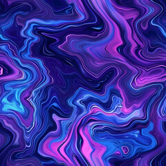 Fototapeta premium Abstract seamless pattern of wavy liquid purple swirl. Backdrop with abstract swirling paint effect. Acrylic cosmic pattern, paint stains. Texture for print, fabric, textile, wallpaper, poster, design