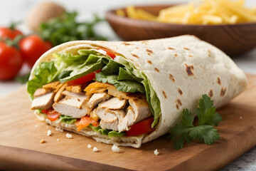 chicken wrap sandwich Mexican food