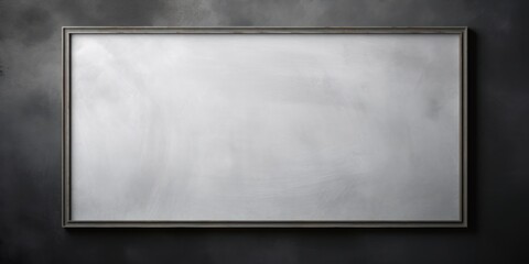 blank frame in Gray backdrop with Gray wall, in the style of dark gray 