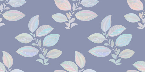Fototapeta premium watercolor flowers on white background, seamless botanical pattern