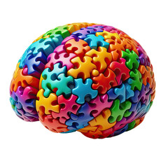 Obraz premium Mindful Isolation: Single Brain in Transparent Splendor - Generative AI