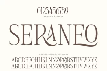 Fotobehang elegant font  alphabet set © PROJECT_016