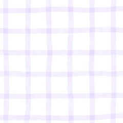 Purple Plaid Hand Drawn Background Overlay