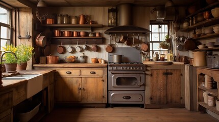 Cozy Rustic Farmhouse Kitchen - A Blend of Tradition and Comfort