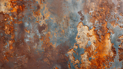 A captivating image of a distressed metal surface, showcasing rust and patina that beautifully enhance the industrial, aged effect. The weathered textures and rich colors lend an authentic a