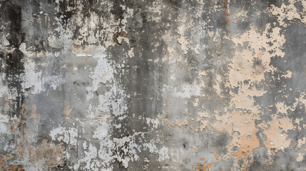 A grunge wall texture seamlessly blending rough edges and distressed cracks, perfect for adding a vintage, edgy vibe to any design project.