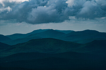 clouds over the mountains