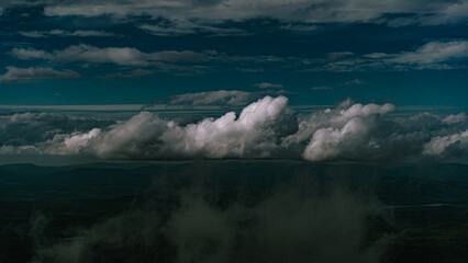 Clouds over the mountains
