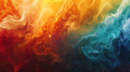 Abstract Background Rainbow Smoke Clouds
