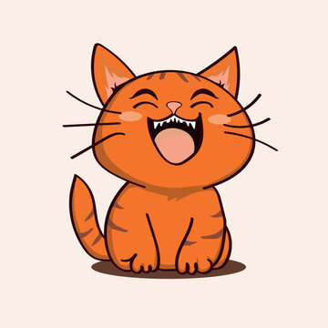 Cute cat vector illustration character image