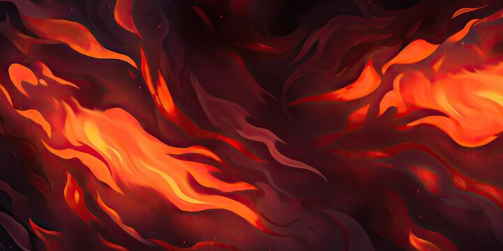 Fire flame burning decoration firestorm background decoration motion drawing painting