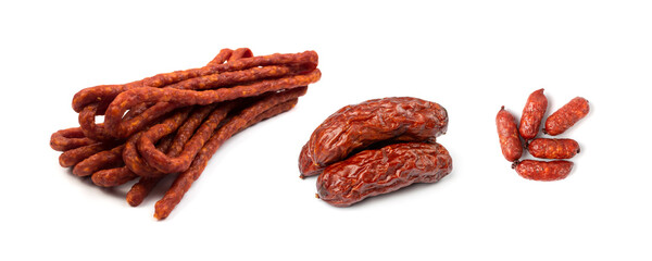 Smoked sausage isolated