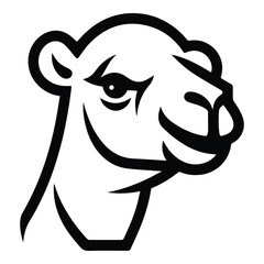 Camel Flat Icon Isolated On White Background