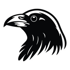 Obraz premium Crow Flat Icon Isolated On White Background