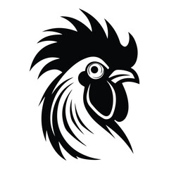 Rooster Flat Icon Isolated On White Background