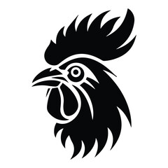 Rooster Flat Icon Isolated On White Background