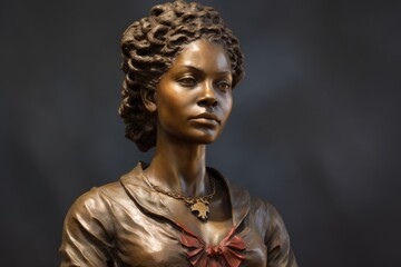 Phyllis Wheatley bronze statue