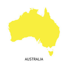Map of Australia. Vector illustration
