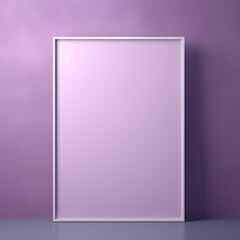 blank frame in Lilac backdrop with Lilac wall