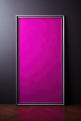 blank frame in Magenta backdrop with Magenta wall