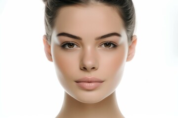 Obraz premium Skin care. Woman with beauty face and healthy facial skin portrait. 