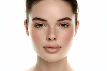 Obraz premium Skin care. Woman with beauty face and healthy facial skin portrait. 