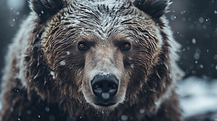 Portrait von einem Bären in 16:9
