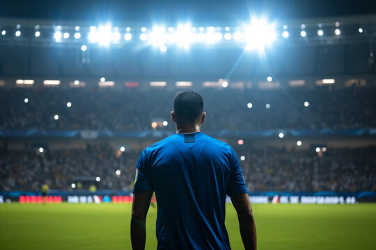 soccer player on the stadium