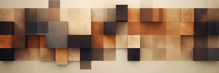 Brown simple abstract patterns on the wall