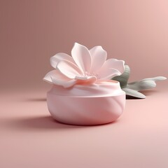 Serene Lotus Cosmetic Container