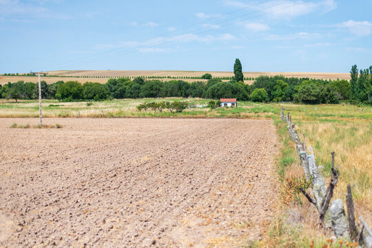 huerto castellano y tierra barbecho