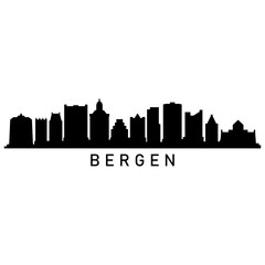 Fototapeta premium Bergen skyline
