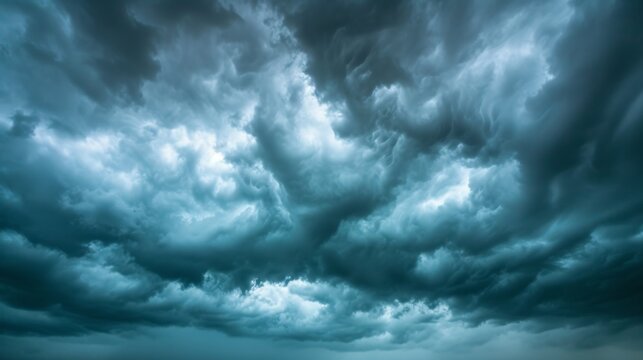 Storm clouds on grey sky